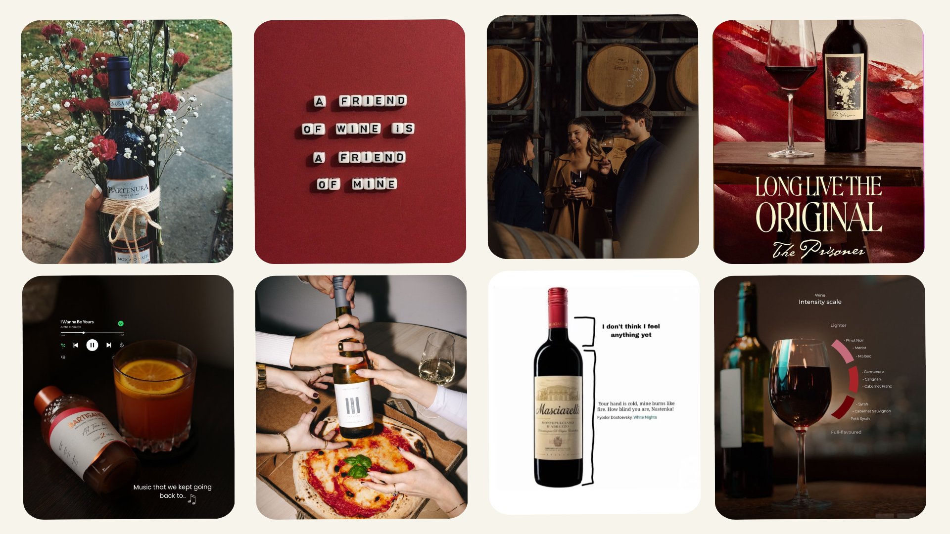 Mood Board Visual Jo&atilde;o do Vinho